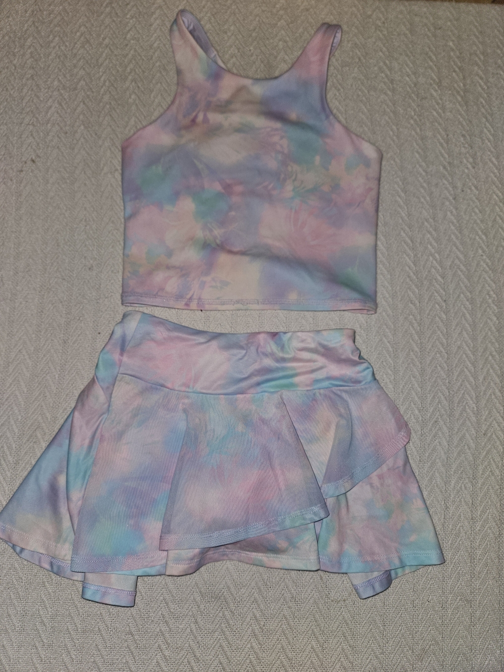 all in motion Pastel Tie-Dye Active Set in Blue, Pink, Lavender